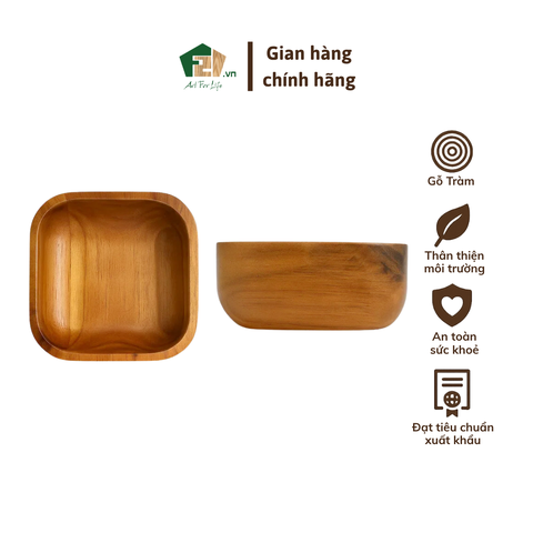 Chén vuông gỗ tràm