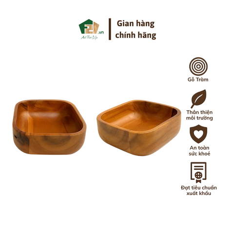 Chén vuông gỗ tràm