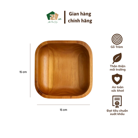 Chén vuông gỗ tràm