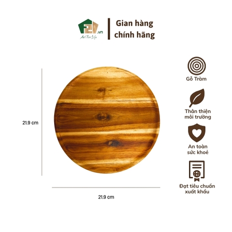 Đĩa tròn gỗ tràm