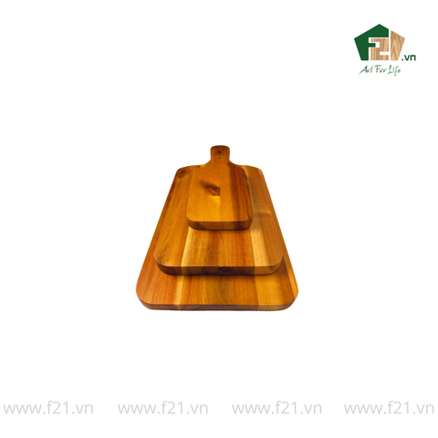 Thớt chữ nhật có tay cầm gỗ tràm