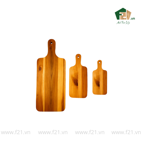 Thớt chữ nhật có tay cầm gỗ tràm