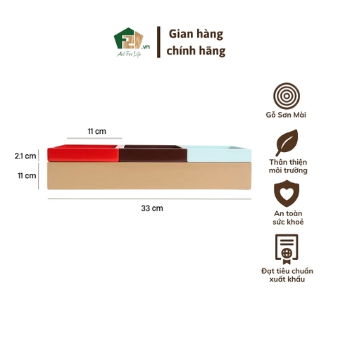 Khay sơn mài bộ 4