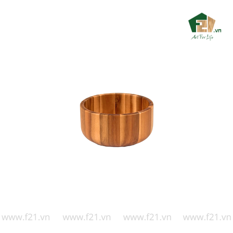 Tô tròn thành đứng gỗ tự nhiên vân sóng độc bản