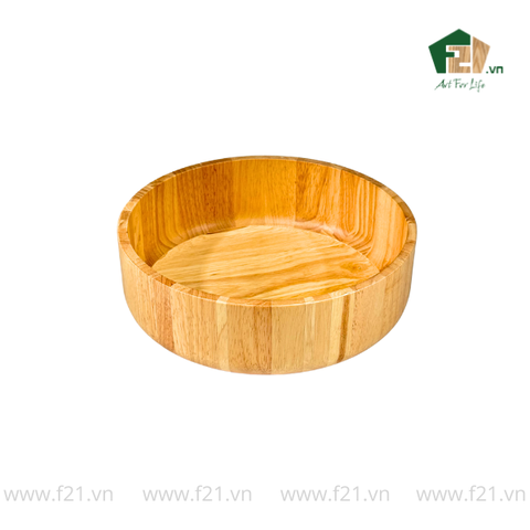 Tô tròn thành đứng gỗ tự nhiên vân sóng độc bản