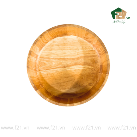 Tô tròn thành đứng gỗ tự nhiên vân sóng độc bản