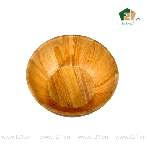 Tô tròn thành vát gỗ tự nhiên vân sóng độc bản