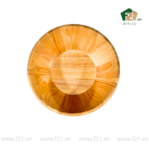 Tô tròn thành vát gỗ tự nhiên vân sóng độc bản