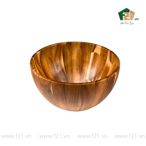 Tô tròn thành bầu gỗ tự nhiên vân sóng độc bản