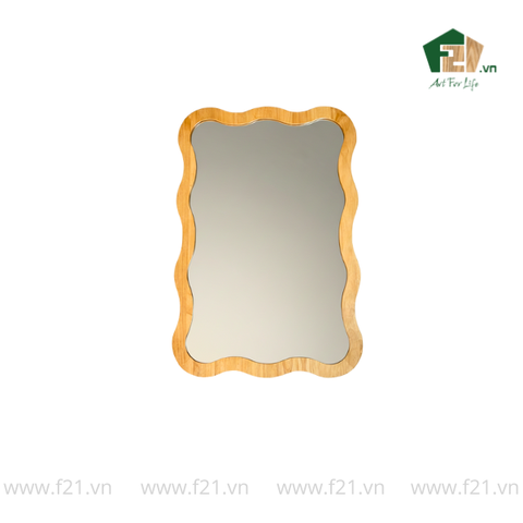 Gương treo gỗ lượn sóng thiết kế cách điệu tinh tế