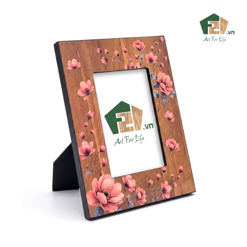 Khung hình chữ nhật gỗ hoạ tiết hoa văn cổ điển