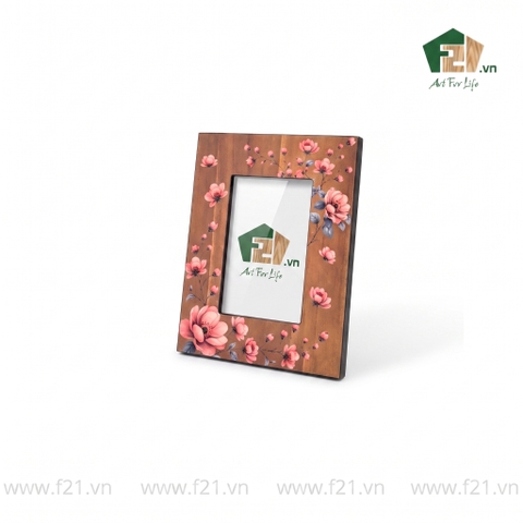 Khung hình chữ nhật gỗ hoạ tiết hoa văn cổ điển