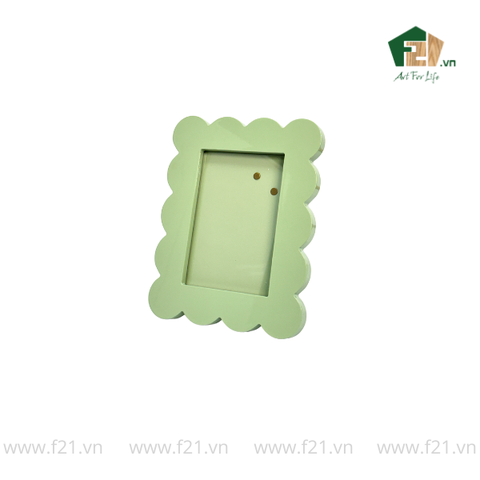 Khung hình chữ nhật gỗ viền lượn sóng mềm mại