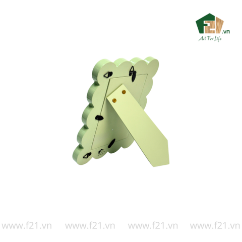 Khung hình chữ nhật gỗ viền lượn sóng mềm mại