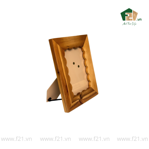 Khung hình chữ nhật gỗ viền lượn sóng mềm mại