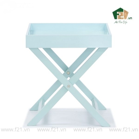 Bàn khay gấp vuông sơn mài màu pastel