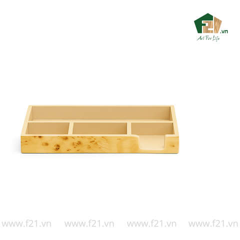 Bộ văn phòng phẩm vân mắt gỗ độc đáo sang trọng