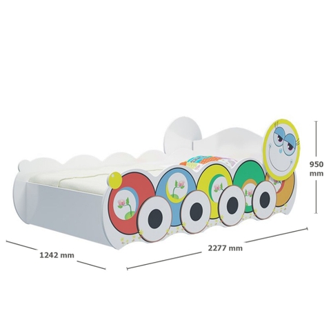 Giường Đơn Trẻ Em Con Sâu