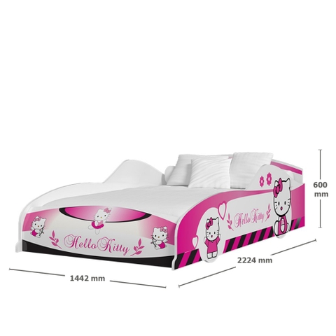 Giường Đơn Trẻ Em Ô tô Số 9 In Hello Kitty