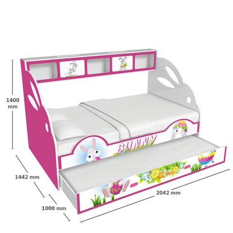 Giường Tầng Lùn Thỏ Bunny