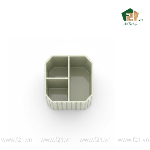 Bộ văn phòng phẩm gỗ sơn mài xanh ngọc kẻ sọc nổi