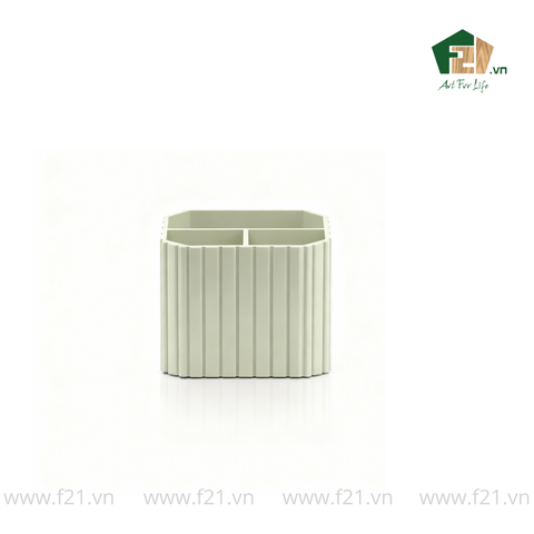 Bộ văn phòng phẩm gỗ sơn mài xanh ngọc kẻ sọc nổi