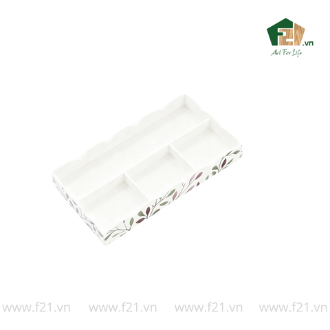 Bộ văn phòng phẩm gỗ sơn mài lá nguyệt quế cách điệu