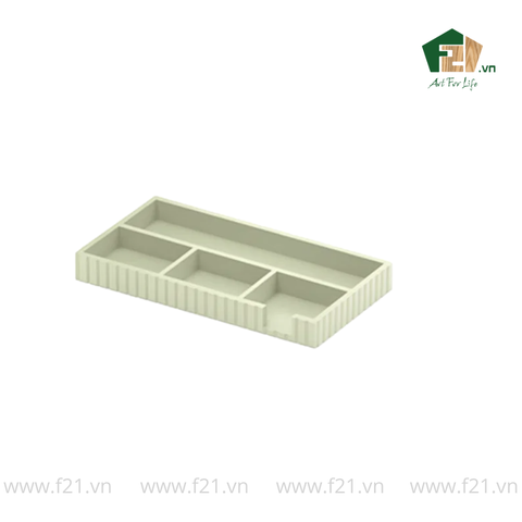 Bộ văn phòng phẩm gỗ sơn mài xanh ngọc kẻ sọc nổi