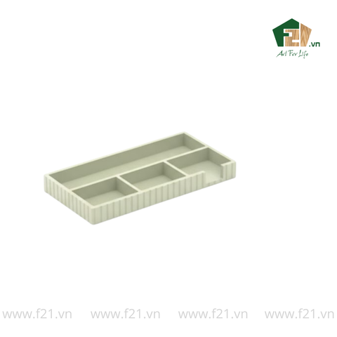 Bộ văn phòng phẩm gỗ sơn mài xanh ngọc kẻ sọc nổi