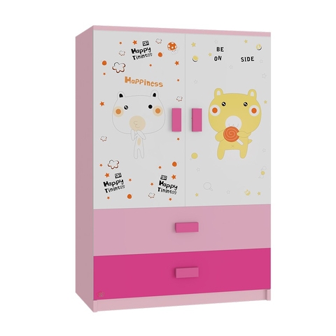 Tủ Quần Áo Cho Bé Happiness (80x50x120cm)