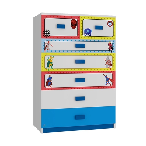 Tủ Quần Áo Cho Bé Hình Siêu Anh Hùng (80x50x120 cm)