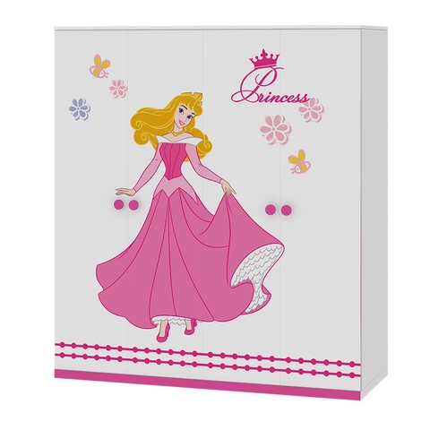 Tủ Quần Áo Trẻ Em Công Chúa (1m6)