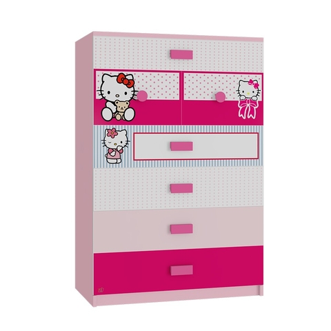 Tủ Quần Áo Trẻ Em Hello Kitty (80x50x120cm)