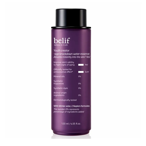 Nước dưỡng chống lão hóa củng cố độ đàn hồi Belif Age Knockdown Water Essence 120ml