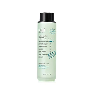 Nước cân bằng thuần chay làm dịu vùng da mụn Belif Problem Solution Vegan Toner 150 ml