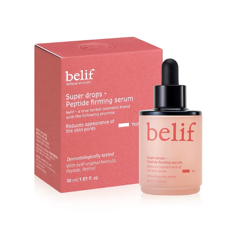 Tinh chất tái tạo và cải thiện nếp nhăn Belif Super Drops Peptide Firming Serum 30ml