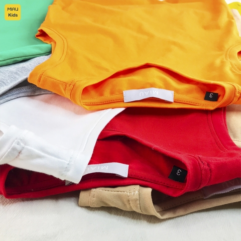 Áo Ba Lỗ Cotton Trơn Size Đại Cho Bé Trai Thoáng Mát Hoạt Động Ngoài Trời