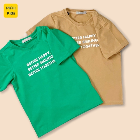 Áo phông cho bé, Áo ba lỗ bé trai In Chữ Better cực cá tính, Cotton Mềm mịn thấm hút Cho Bé Đến 55Kg mặc đi học đi chơi