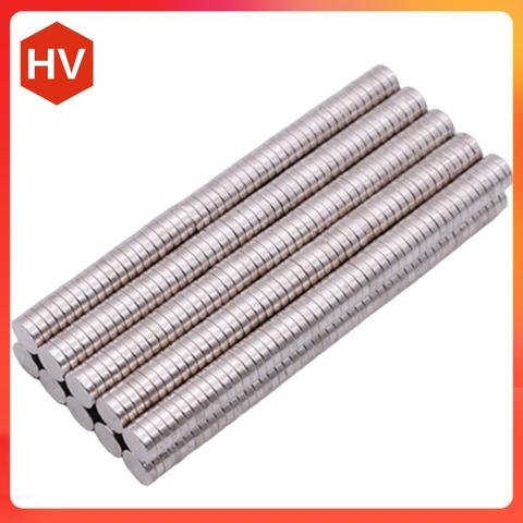 Nam châm đất hiếm chuẩn N35 lực hút siêu mạnh hình đĩa tròn 6x3 mm (10cái)