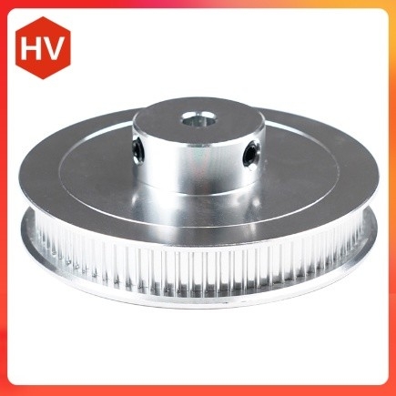 Puly GT2 bánh răng S2M 80 răng anot màu đen đỏ dùng với đai rộng 6mm 9mm và 10mm phụ kiện máy cơ khí máy in 3d robot