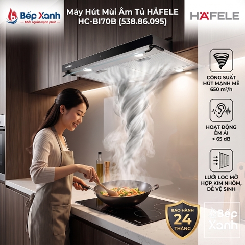 [CHÍNH HÃNG - FREESHIP HCM] Máy Hút Mùi Âm Tủ Hafele HC-BI70B (538.86.095) - Điều Khiển Cảm Ứng, Công Suất Mạnh Mẽ