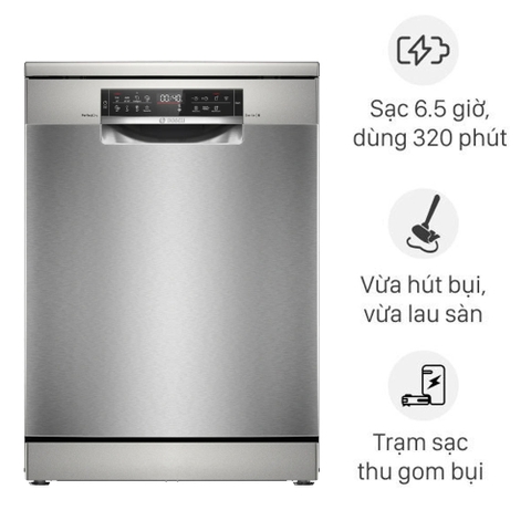Máy rửa chén Bosch SMS6ZCI16E series 6, sấy Zeolith