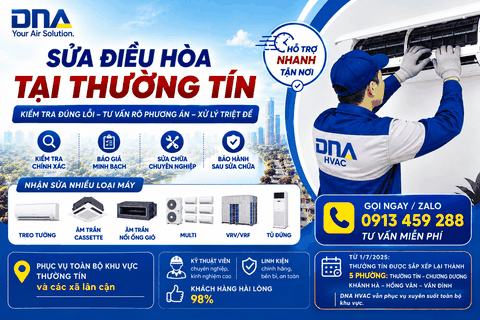 Sửa điều hòa tại Thường Tín – Kiểm tra đúng nguyên nhân, xử lý gọn từng lỗi