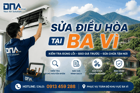 Sửa điều hòa tại Ba Vì – Kiểm tra tận nơi, báo đúng lỗi trước khi sửa