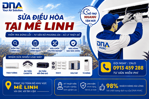 Sửa điều hòa tại Mê Linh – Kiểm tra đúng lỗi, xử lý theo tình trạng thực tế của máy