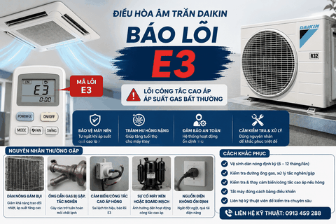 Điều Hòa Âm Trần Báo Lỗi E3: Nguyên Nhân Và Cách Khắc Phục
