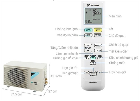 Chế độ làm mát điều hòa Daikin: Cách bật, ký hiệu và sử dụng đúng