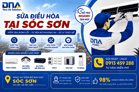 Sửa điều hòa tại Sóc Sơn – Kiểm tra đúng nguyên nhân, tư vấn rõ trước khi xử lý