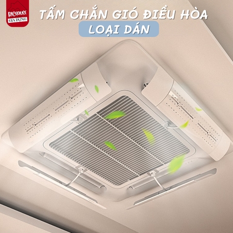 TẤM CHẮN GIÓ ĐIỀU HÒA ÂM TRẦN TRONG SUỐT, MÀU TRẮNG, MICA, ACRYLIC VÀ PVC