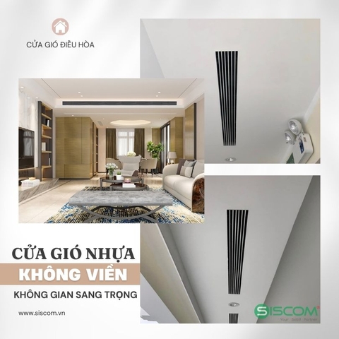 Cửa gió điều hòa nhựa không viền